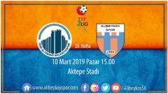 26. haftada rakibimiz Altındağ Belediyespor